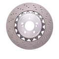 DFC 15-19 BMW X6 Right Rear Drilled Hi-Carbon Alloy Geomet Coated Rotor
