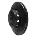 R1 91-93 BMW M5 Front Right Drilled & Slotted Black Brake Rotor