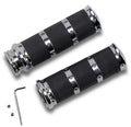 Performance Machine Handle Grip Set- xL Rubber 2K7 - Chrome