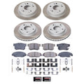 Power Stop 06-11 Honda Civic Front and Rear Semi-Coated Rotor Kit