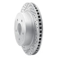 R1 04-06 Dodge Ram 1500 Pickup Rear Left Drilled & Slotted Geo-Carbon Rotor