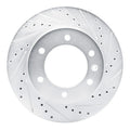 R1 16-17 Chevrolet S10 Front Right Drilled & Slotted Silver Brake Rotor