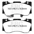 EBC 2015+ Ford Mustang 5.0L Bluestuff Front Brake Pads