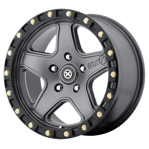 AX194 18X8.5 5X120 M-GRY BLK-RING 35MM