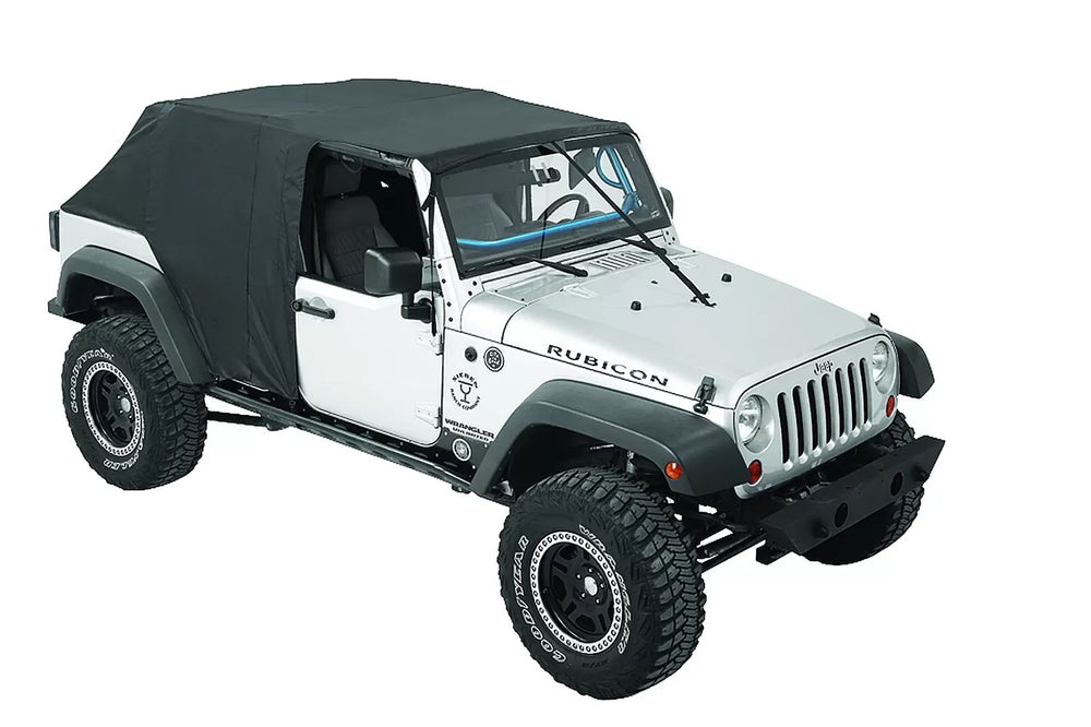 ~(10 lbs. 12X10X6)~ Emergency Top Jeep 2007-2015 Wrangler Unlimited; Includes two rain ponchos storage sack; will not fit JK Wrangler with modified hoods (Power Dome or Heat Reduction) missing center footman loop tie down;