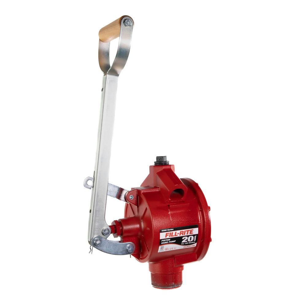 HEAVY DUTY PISTON HAND PUMP; UP TO 20 GALLONS PER 100 STROKES; 1IN NPT INLET; TWOYEAR WARRANTY