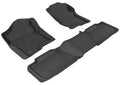 3D MAXpider 2007-2014 Chevrolet/GMC Suburban/Tahoe/Yukon Kagu 1st & 2nd Row Floormats - Black