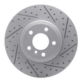 R1 07-19 BMW X6 Rear Right Drilled & Slotted Geoperformance Rotor