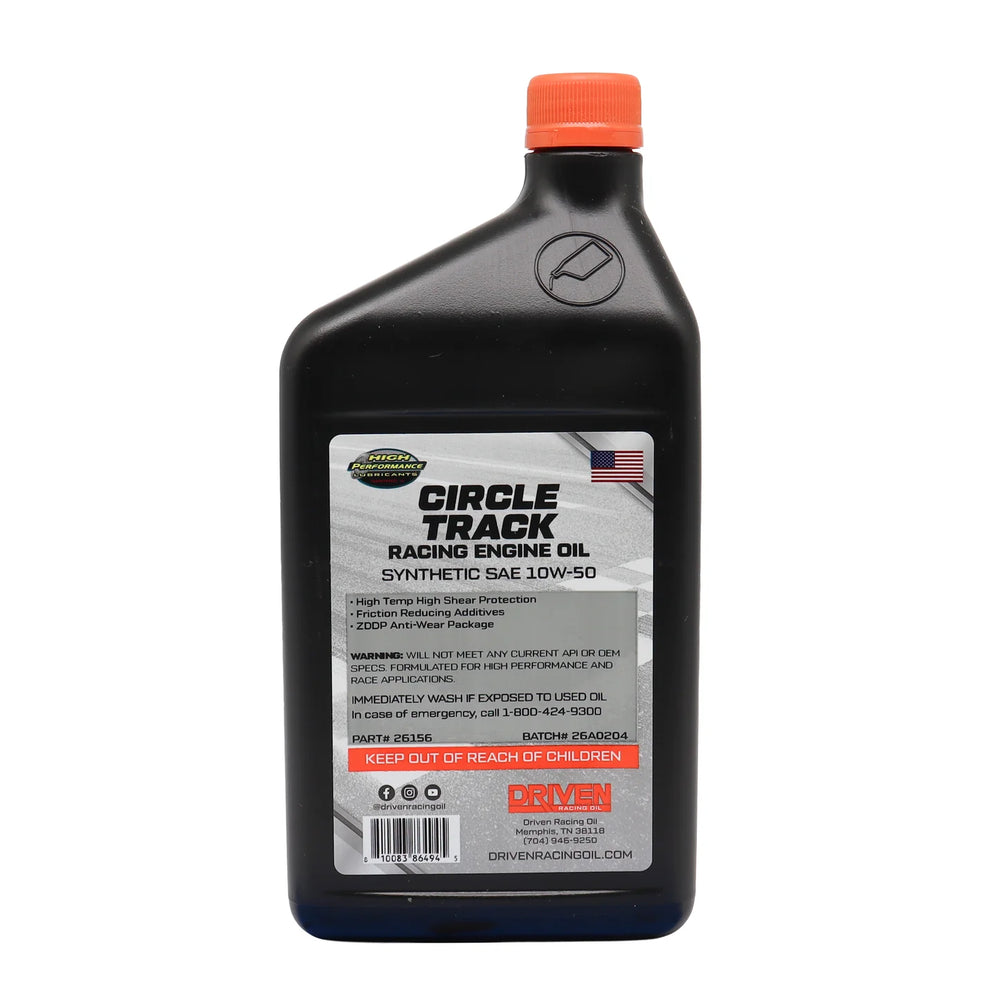 Circle Track 10W50 Oil Case 12/Qt