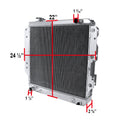 V8 ENGINE WITH MT MODEL 3 ROW RADIATOR WITH FAN SHROUD