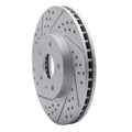 R1 08-14 Cadillac Cts Front Left Drilled & Slotted Geo-Carbon Rotor