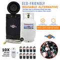 GAS HAULER KIT W/10LB TANK & STAIN