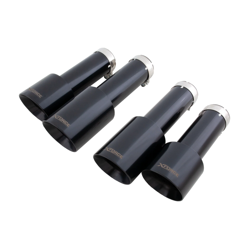 1317 AUDI S3 8V BLACK TIP OPTION KIT 4IN ANGLE CUT MATTE BLACK