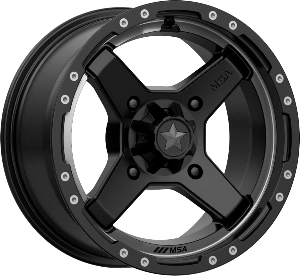 M39 16X7 4X137.00 SATIN BLACK W/ TI