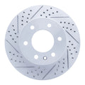 R1 06-25 American Coach Patriot Front Left Drilled & Slotted Geo-Carbon Rotor