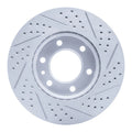 R1 06-25 American Coach Patriot Front Left Drilled & Slotted Geo-Carbon Rotor