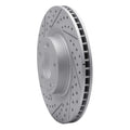 R1 09-11 Hyundai Genesis Sedan Front Left Drilled & Slotted Geoperformance Rotor