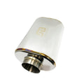 Stainless Bros 4in x 12in OAL SS304 Oval Muffler - Polished