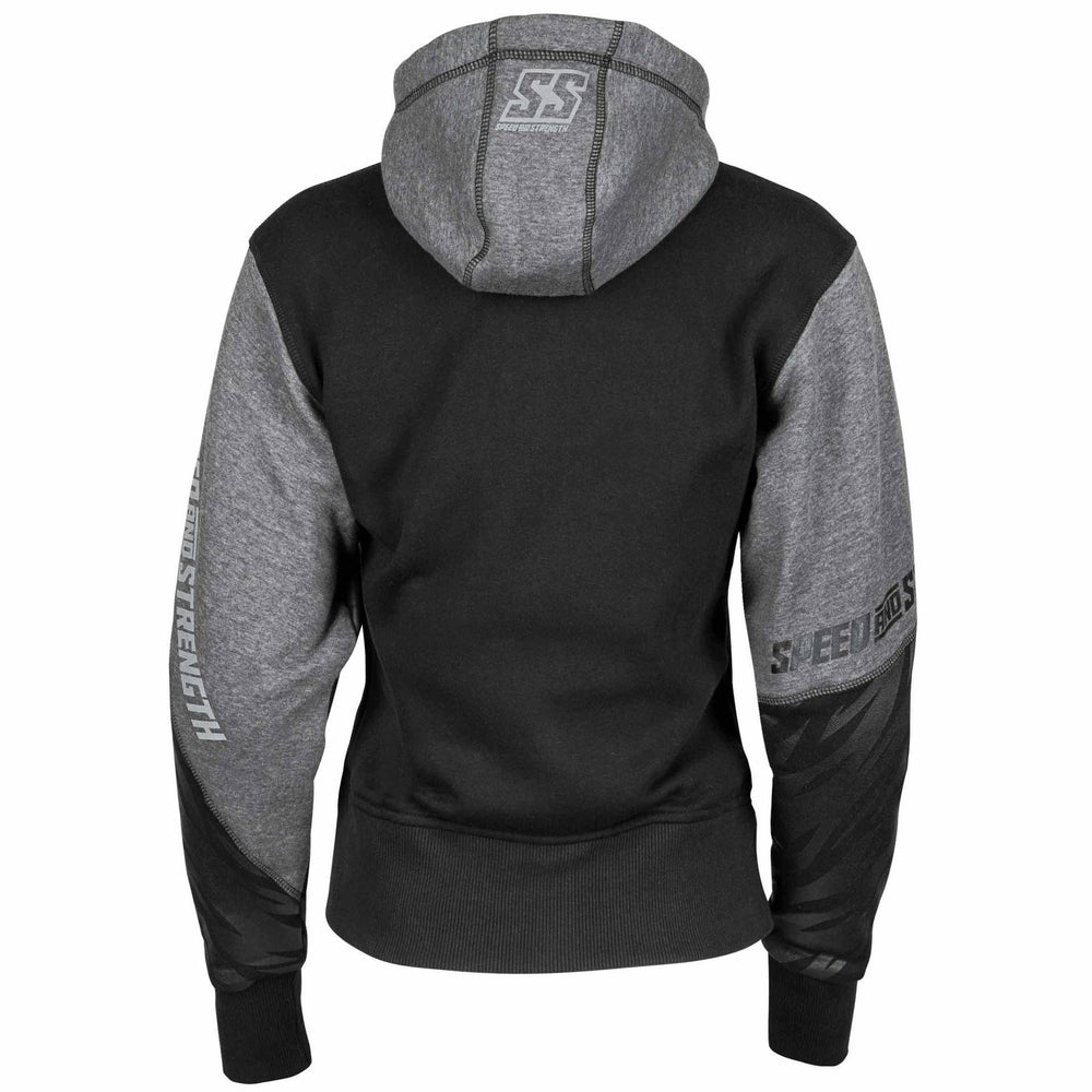 Speed and Strength Cat Outa Hell Hoody Grey/Black Womens - XS