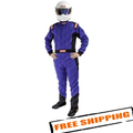 RaceQuip Blue Chevron-1 Suit - SFI-1 XL