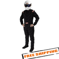 RaceQuip Black Chevron-1 Suit - SFI-1 Medium