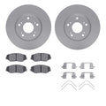 DFC 03-17 Acura ILX Front Geospec Rotors with 5000 Advanced Brake Pads w/Hardware