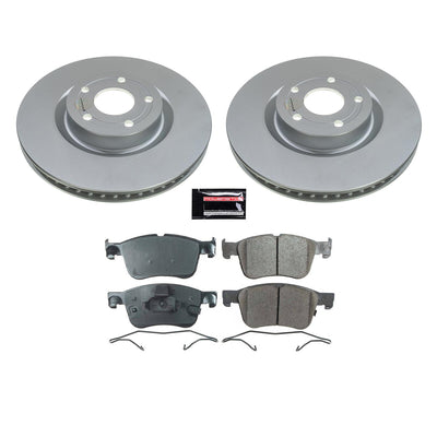Power Stop 20-21 Lincoln Corsair Front Z17 Coated Brake Kit