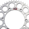 Renthal 02-23 Yamaha YZ 125/ YZ 250/F/X/ YZ450F Rear Grooved Sprocket - Silver 520-49P Teeth