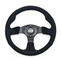 NRG Reinforced Steering Wheel (320mm) Alcantara Steering Wheel w/ Black Stitching