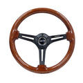 NRG Reinforced Steering Wheel (350mm / 3in. Deep) Blk Multi Color Flake w/ Neochrome Center Mark