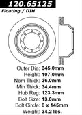 Centric Performance Brake Rotor