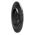 R1 00-05 Mercedes-Benz ML500 (USA/Canada) Rear Right Drilled & Slotted Black Brake Rotor