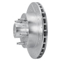 R1 86-92 Ford Bronco II Front Right Drilled & Slotted Black Brake Rotor
