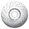 R1 86-92 Ford Bronco II Front Right Drilled & Slotted Black Brake Rotor