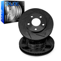 R1 14-19 Nissan Rogue Hybrid Front Left Slotted Black Brake Rotor