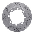 DFC 88-00 Chevrolet K2500 Suburban Front Right Drilled & Slotted Geoperformance Rotor