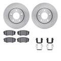 R1 Concepts Brake Rotor- Blank with Optimum Oe Pads Hdw Fits Hyundai Tucson