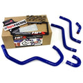 HPS Performance Blue Reinforced Silicone Radiator Hose Kit for Yamaha 04-07 YXR450 YXR660 Rhino