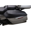 Mustang 14-23 HD FL Touring Saddlebag Lid Covers (Pair) Deluxe - Black w/ Red Stitching