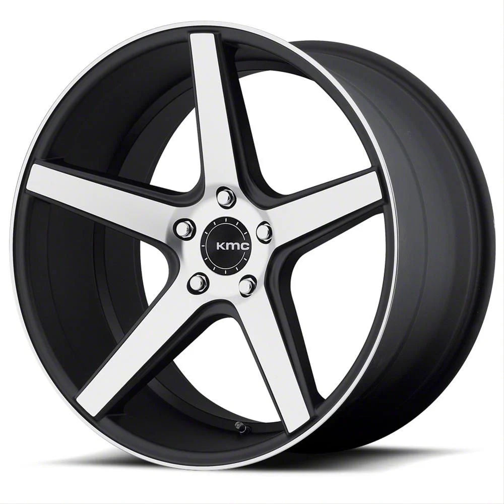 DISTRICT 19x8.5 5x114.30 SATIN BLACK W/ MACHINED FACE (35 mm)