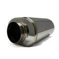 Stainless Bros 4in x 12in Lightweight Race Muffler OAL - Polish Finish