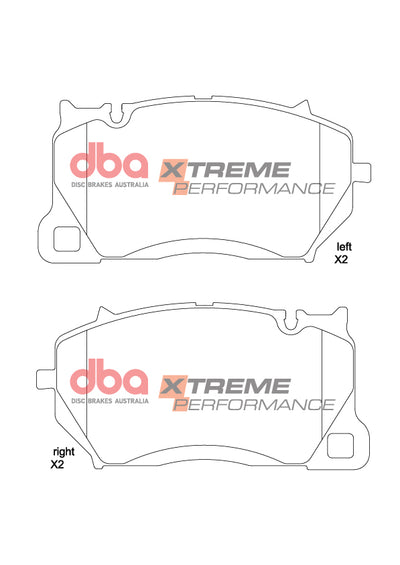DBA 17-20 Porsche Cayenne (w/Ceramic Rotor/420mm Rotor w/o Weights) Front XP Performance Brake Pads