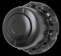 BLACK HUB COVER KIT ABS BLK REAR 10