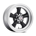 AMERICAN RACING VINTAGE VN105D 15X4.5 5X4.75 S-BLK MACH -15MM - VN1055461B