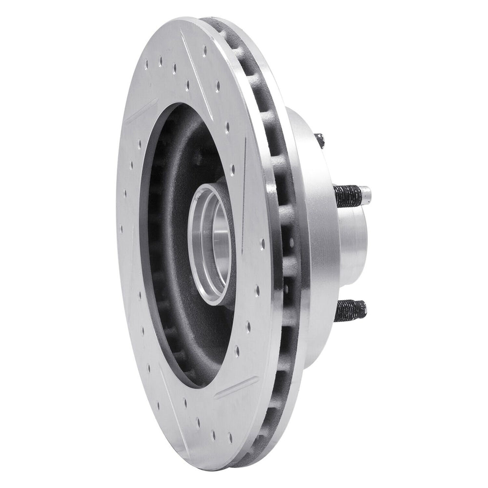 R1 83-94 Ford Ranger (USA/Canada) Front Left Drilled & Slotted Black Brake Rotor