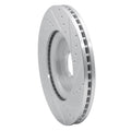 DFC 06-21 Jaguar XF Front Left Drilled & Slotted Silver Brake Rotor