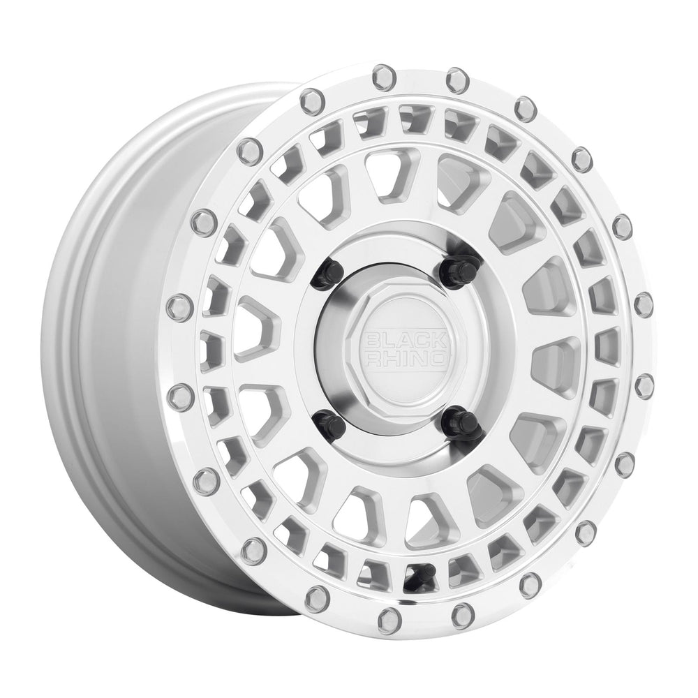Wheel Pros Black Rhino Hard Alloys - UTV PARKER UTV 14X7 4X110 36 80 SLV MIR 1470PKR364110S82