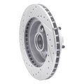 DFC 77-95 Buick LeSabre Front Right Drilled & Slotted Silver Brake Rotor