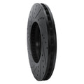 R1 08-12 Audi Q5 (Mexico) Front Right Drilled & Slotted Black Brake Rotor