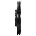 R1 08-12 Audi Q5 (Mexico) Front Right Drilled & Slotted Black Brake Rotor